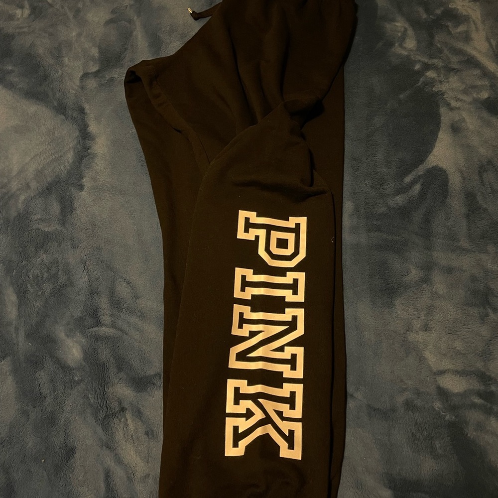 Black pink sweat pants xl